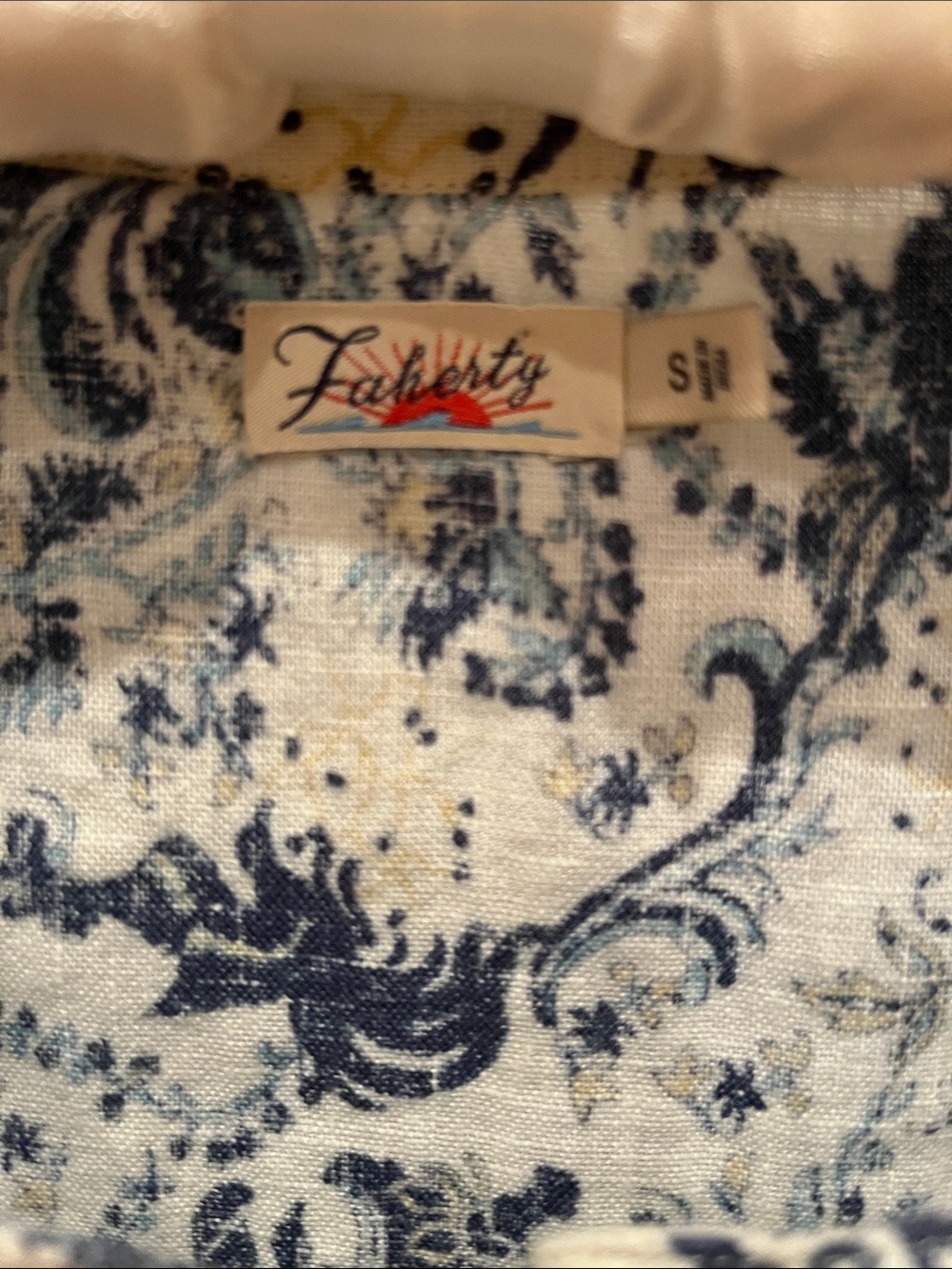 Faherty Salinas Top Aviary Blue - Picture 3 of 8